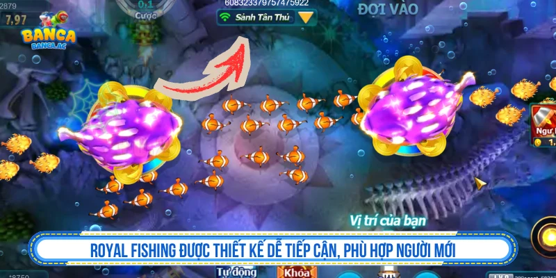 Bắn Cá Đổi Thưởng - Top Game Bắn Cá Đổi Thưởng 2026 Royal Fishing được thiết kế dễ tiếp cận, phù hợp người mới